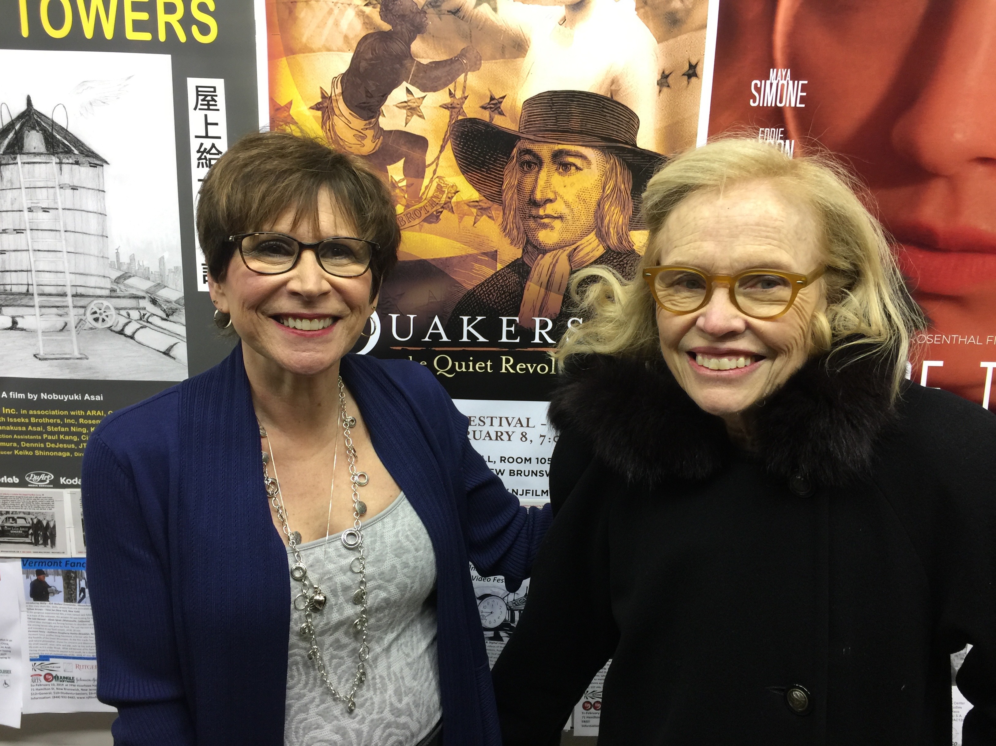 Publicist Sandy Lanman with Producer-Director Janet Gardner at the New Jersey Film Festival